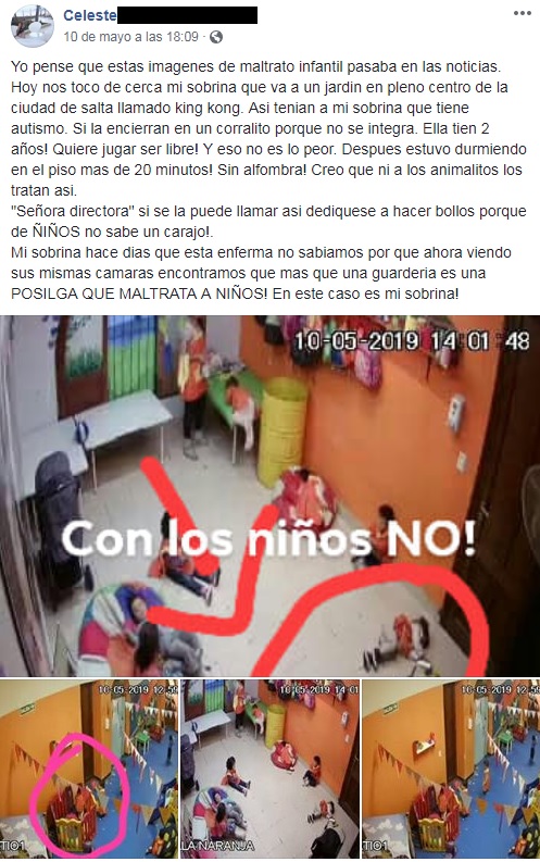 denuncia maltrato a niña autista