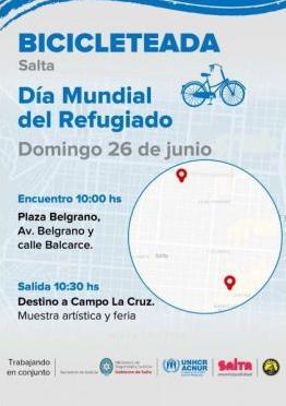 bicicleteada dia mundial del refugiado