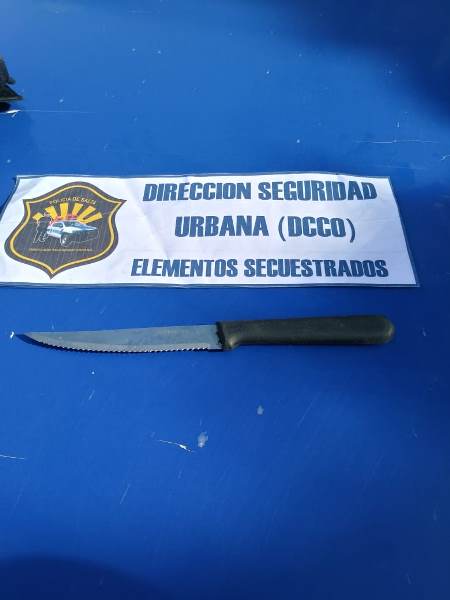 cuchillo secuestrado