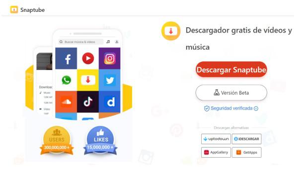 Snaptube descargar video de instagram