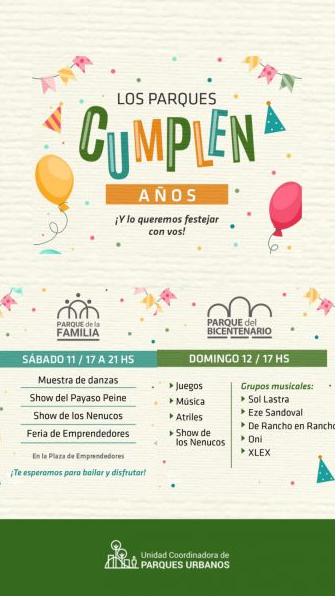 festejos parque bicentenario