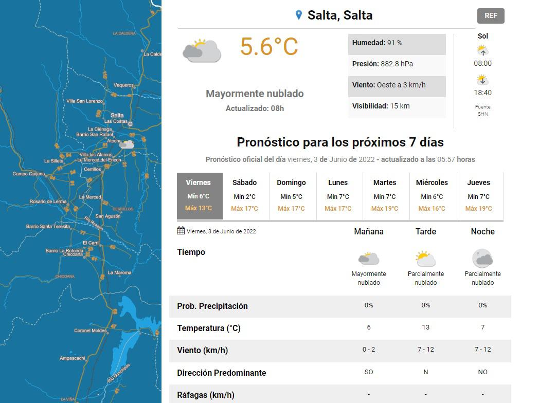 clima viernes 03 junio