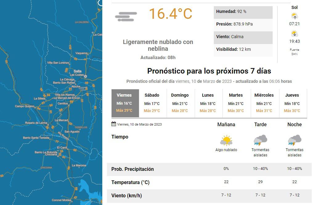 clima viertnes 10