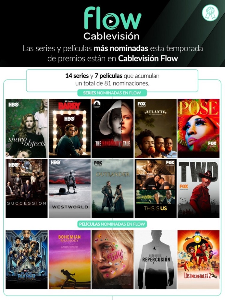 Cablevision Flow peliculas y series nominadas large