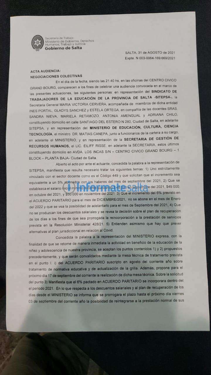 acta docentes autoconvocados