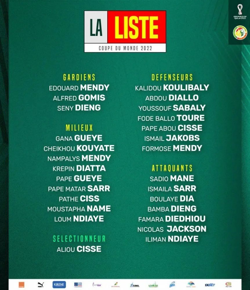 Lista Senegal