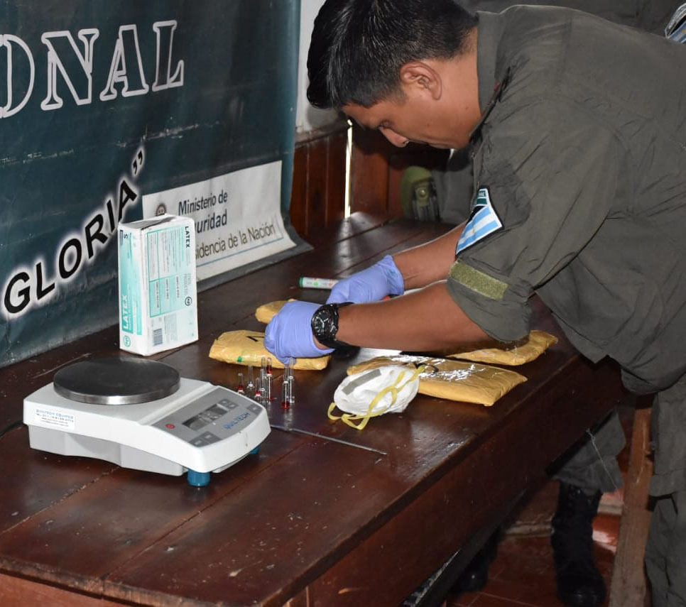 2 kilos de cocaína Aguaray 2