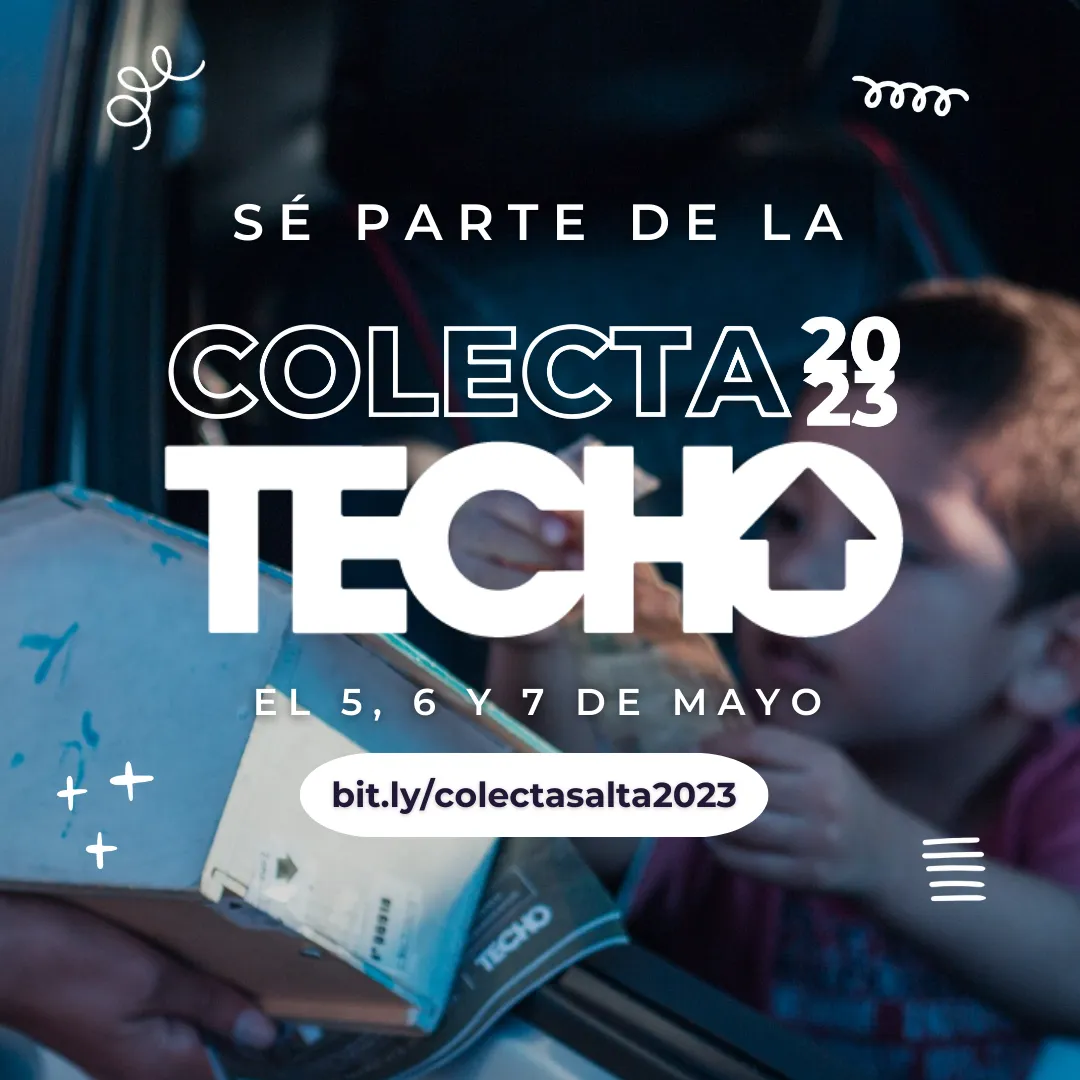 flyer colecta Techo