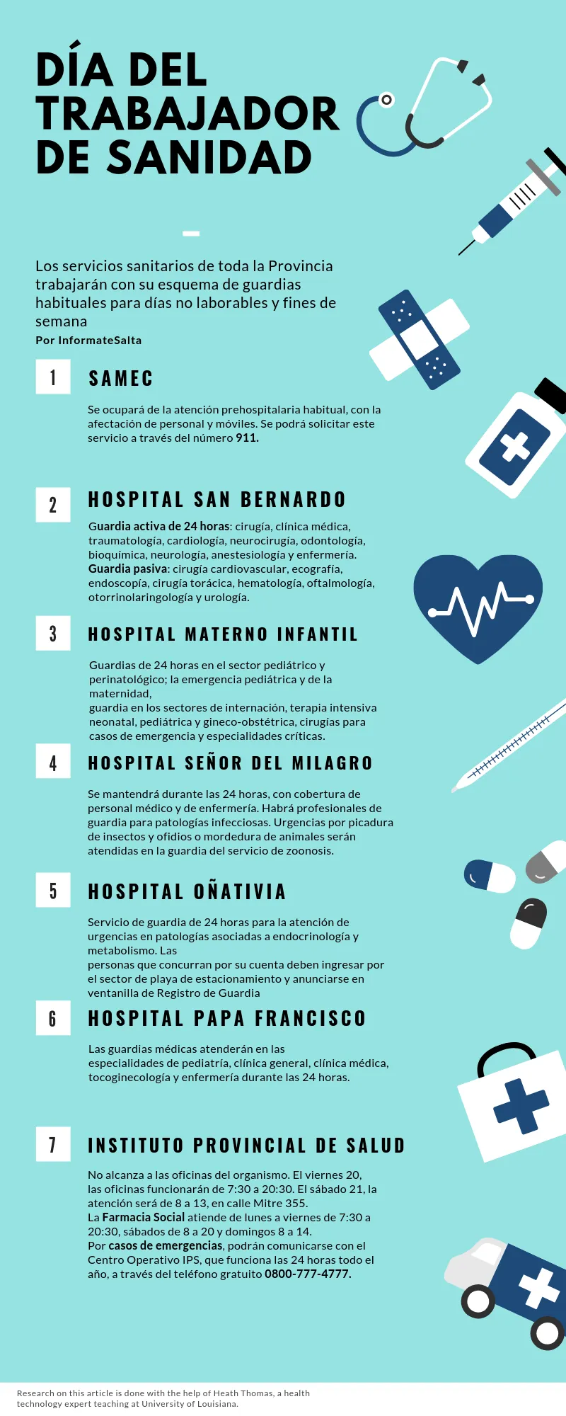 día del trabajador de sanidad