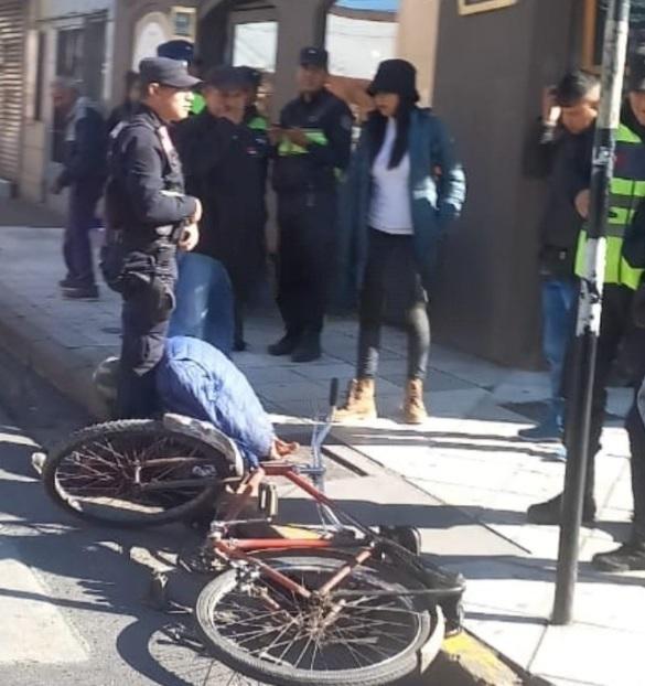 Bicichorro detenido en pleno centro gracias a los gritos de su víctima