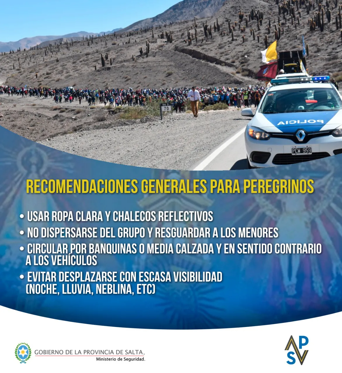 peregrinos recomendaciones agencia vial 