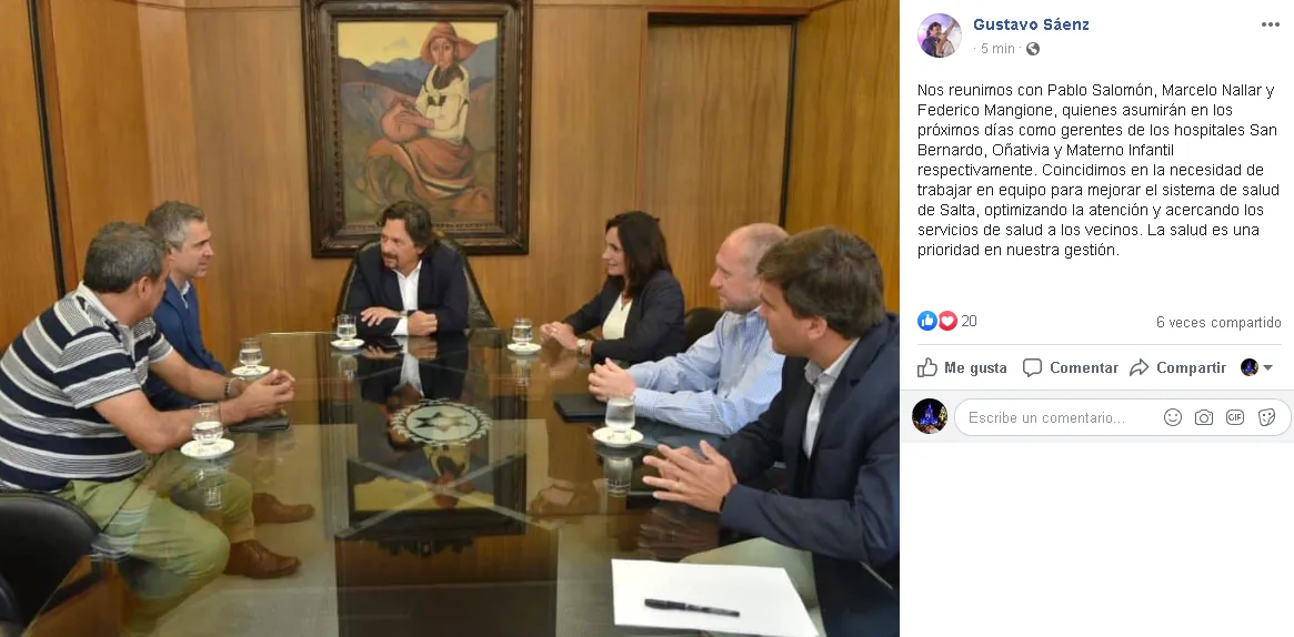 hospitales - gerentes - saenz