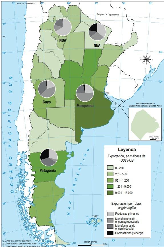 origen exportaciones por tipo pais 2021