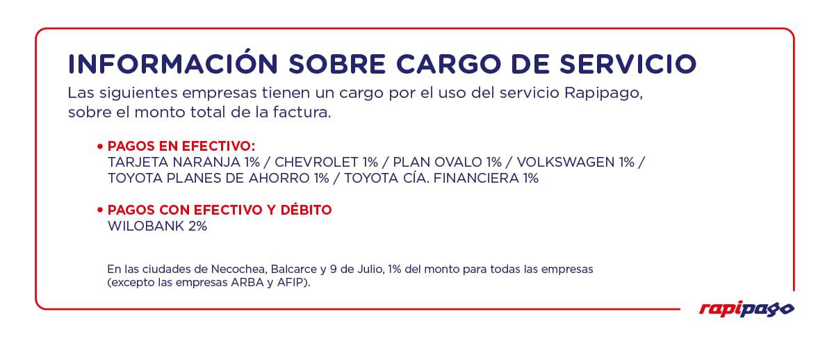 Rapipago recargo