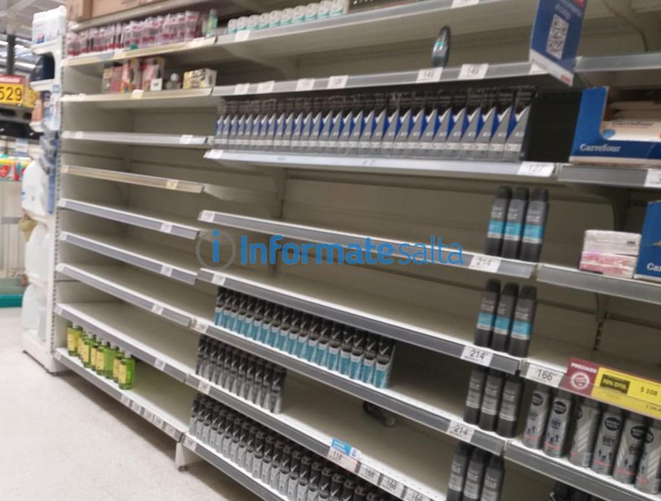 desabastecimiento supermercados aceite stock productos gondolas supermercado