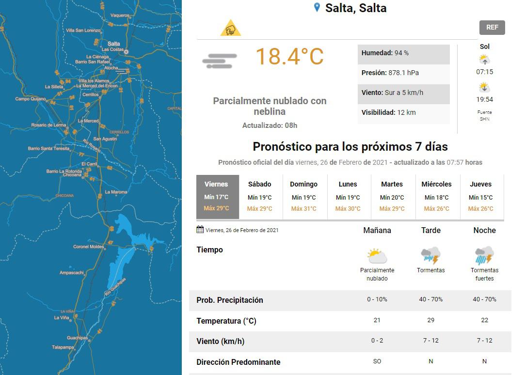 clima viernes 26