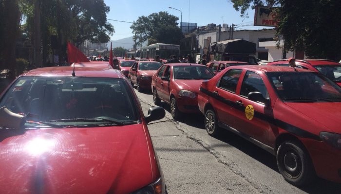 movilización de taxistas