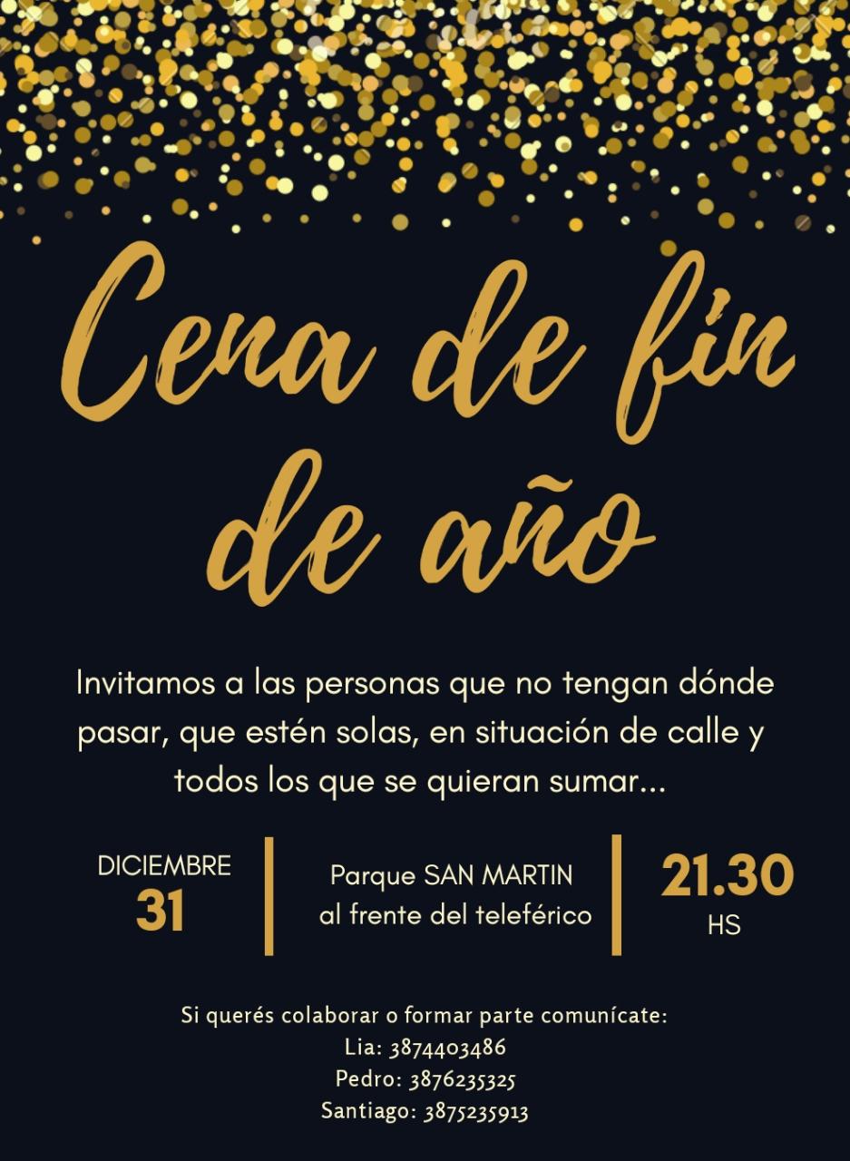 cena año nuevo solidario