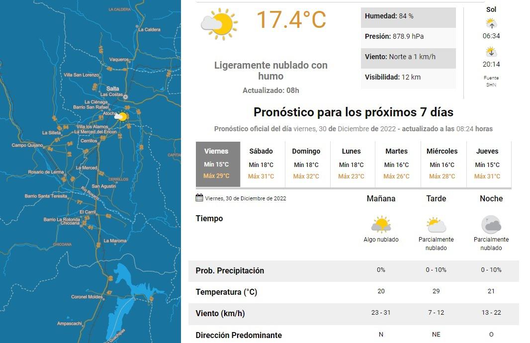 clima viernes 30