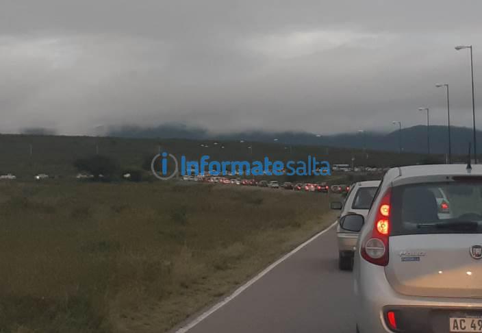 caos rotonda San Pablo