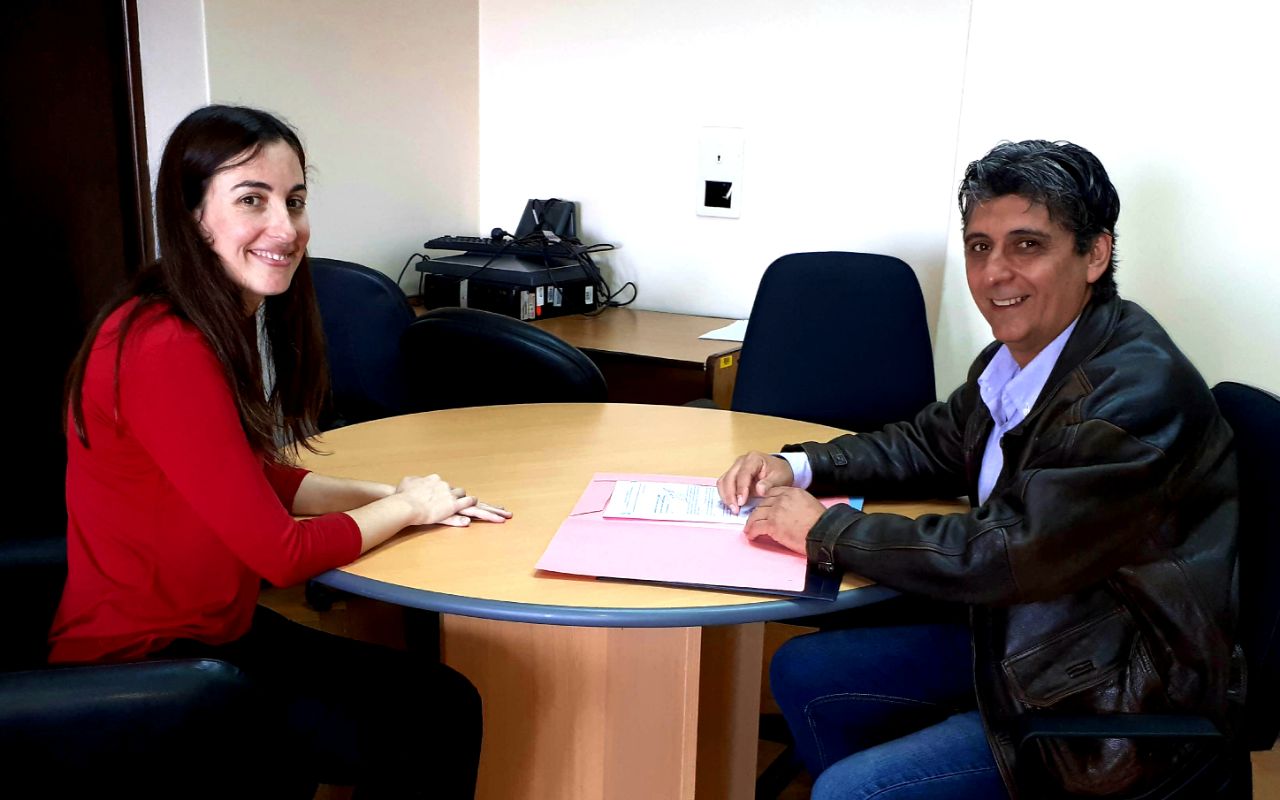 reunion Aimo con funcionaria nacional