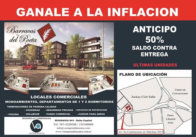 Placa VA Emprendimientos barracas del poeta