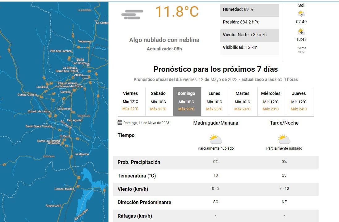 clima viernes 12