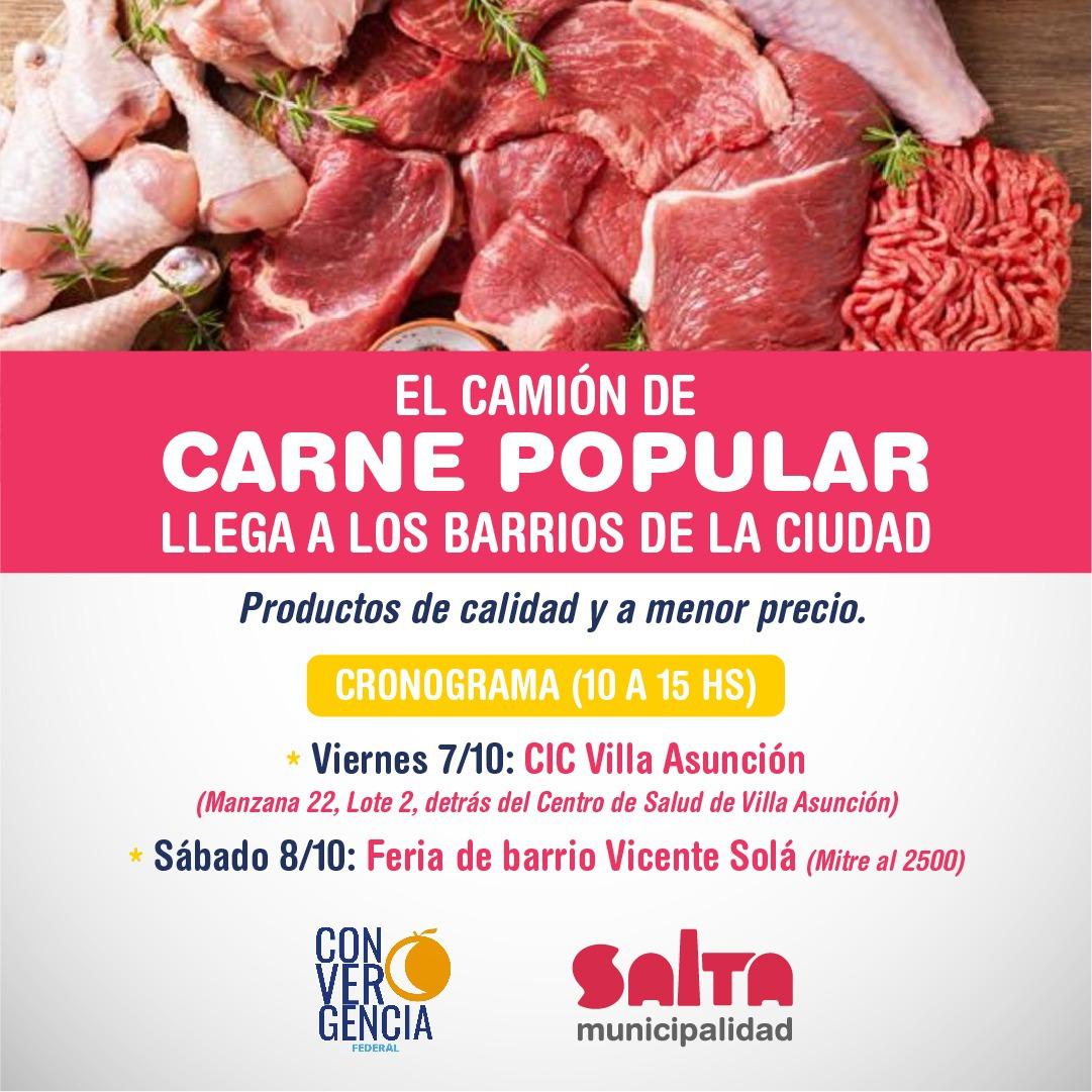 camión carne