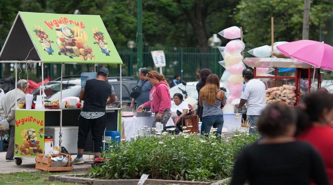 vendedores parque san martin