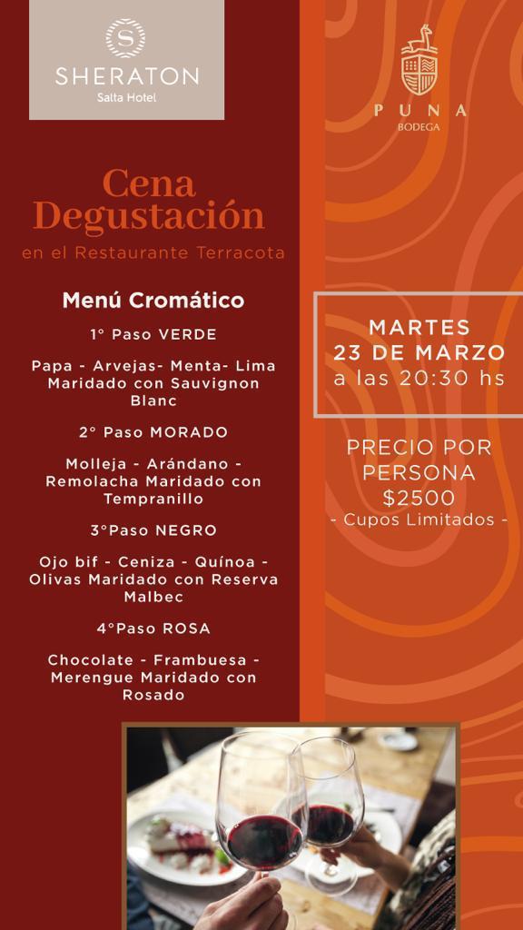 Cena degustacion sheraton