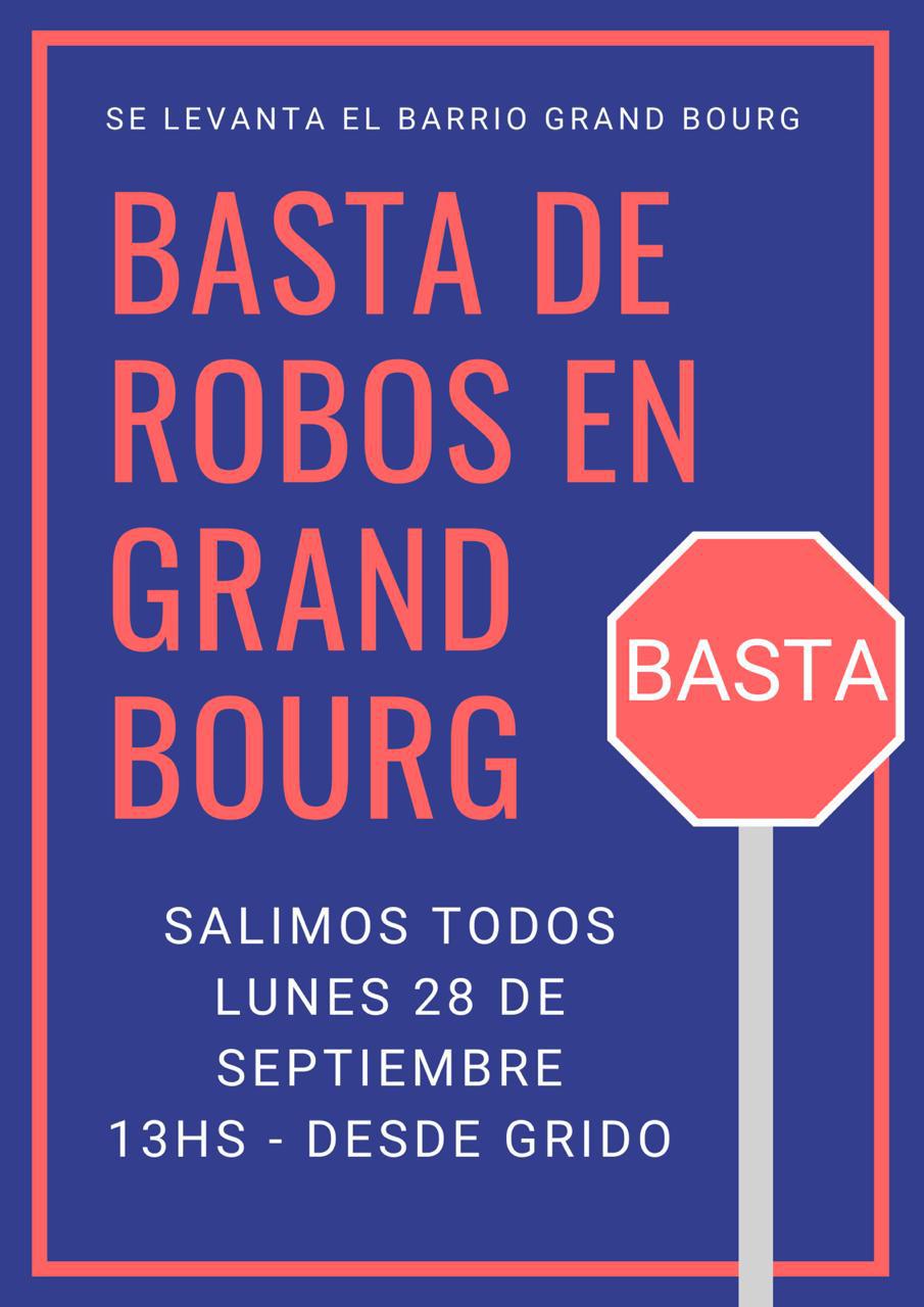 grand bourg robos marcha reclamo 