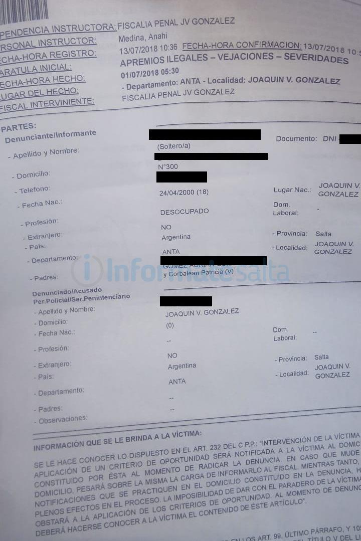 denuncia apremios judiciales