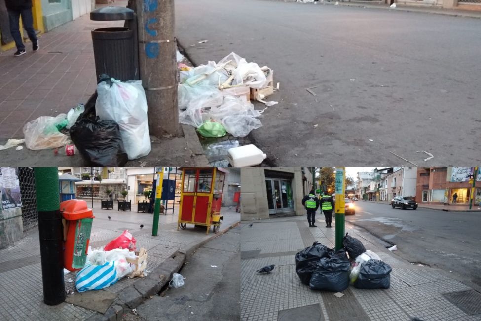 basura en el centro