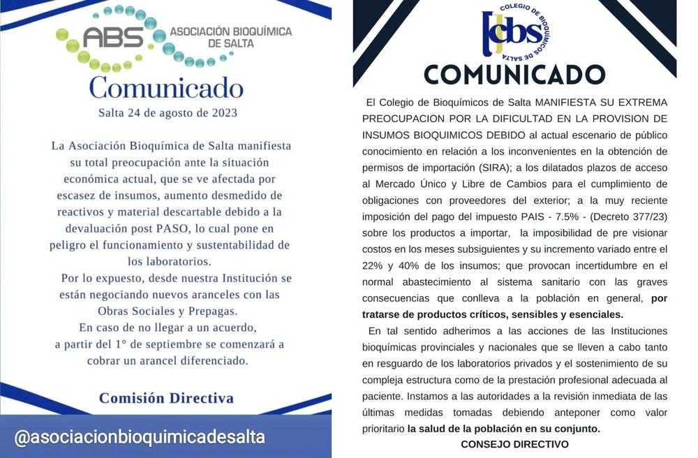 comunicado bioq