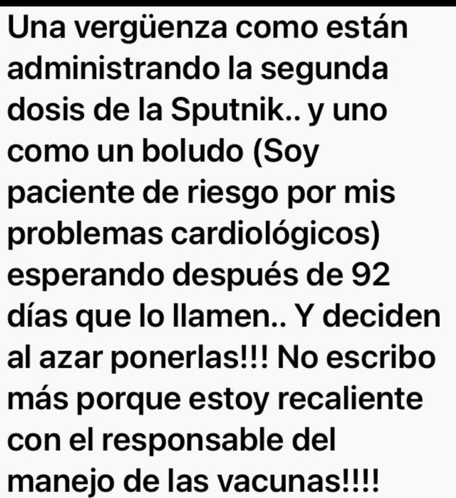 queja vacunacion sputnik