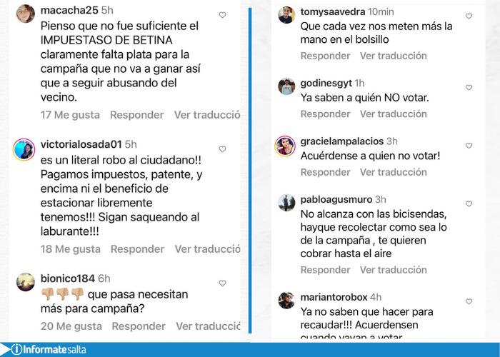 comentarios permisionarios