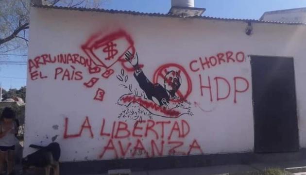 pintada contra néstor kirchner