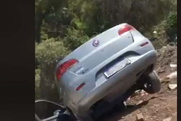 remisero alcoholizado cayo a barranco