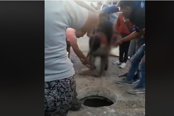 niña que cayó a un pozo