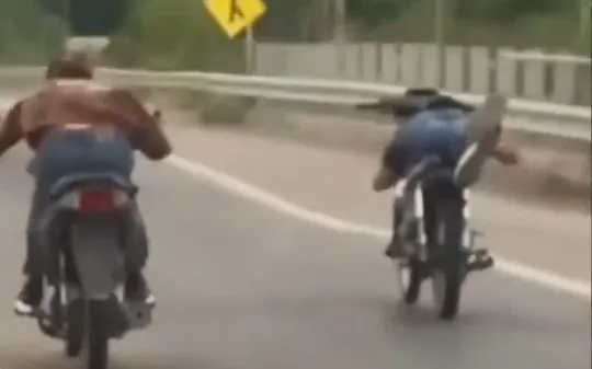 motociclistas imprudentes