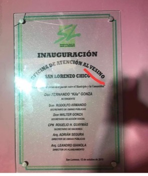placa san lorenzo con error
