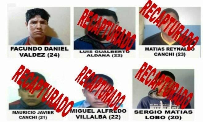 fugados - recapturados