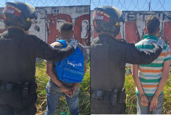 Motochorros Detenidos En Un Control Policial, Uno Sacó Un Arma De Fuego