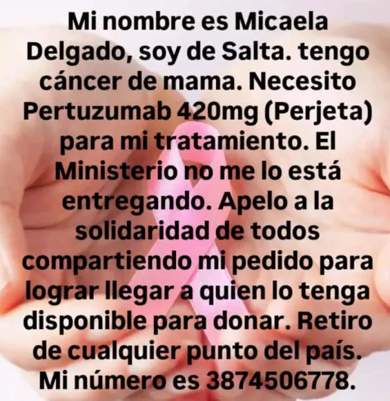 Micaela Delgado Cáncer de Mama
