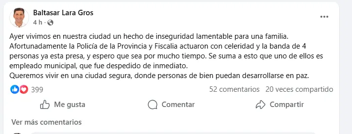 comentario baltasar
