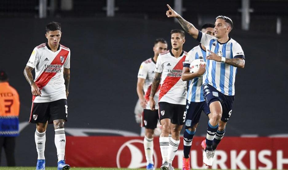 River se durmió, no aguantó la ventaja y Racing se llevó un merecido empate