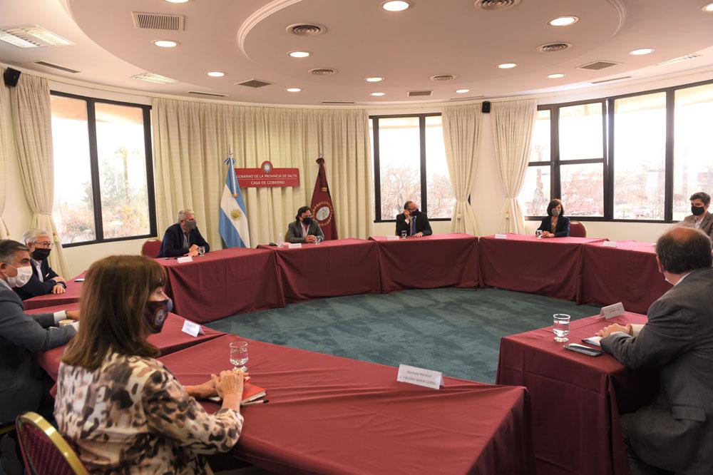 reunión Sáenz con legisladores nacionales