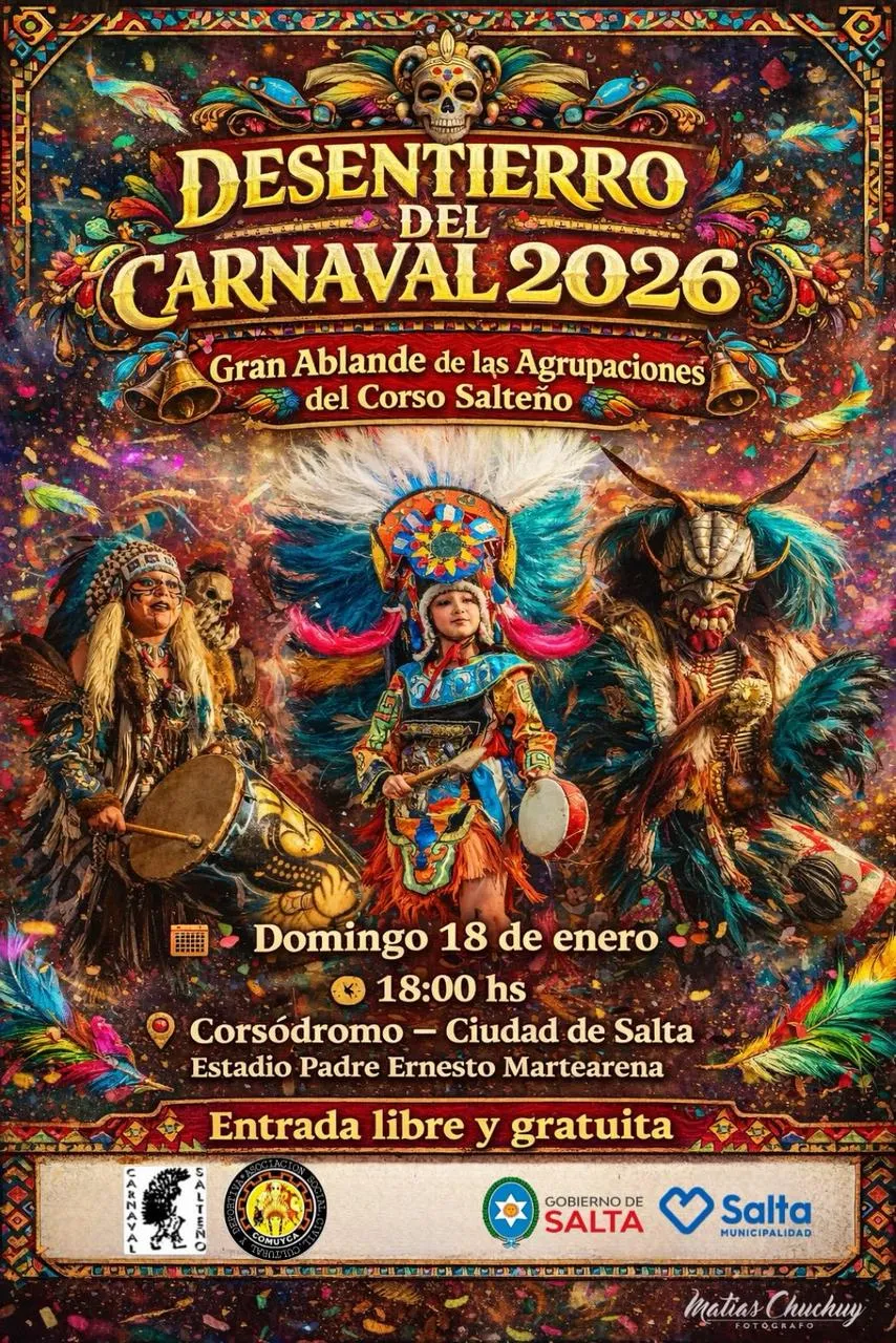 Desentierro del carnaval 2026