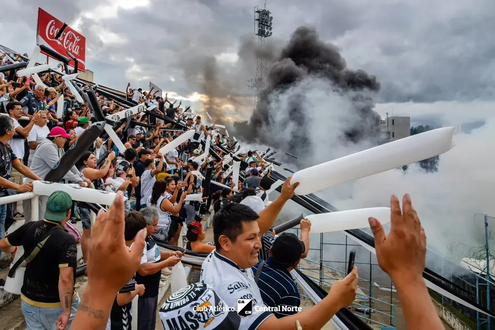 central norte en la cancha de gimnasia y tiro