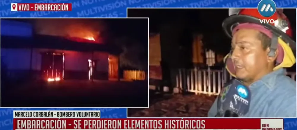 Incendio en Embarcación